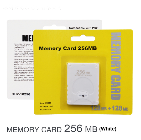 64MBPS2 256M128M memory card PS2 32M memory card  16M Play Station 2 game memory card