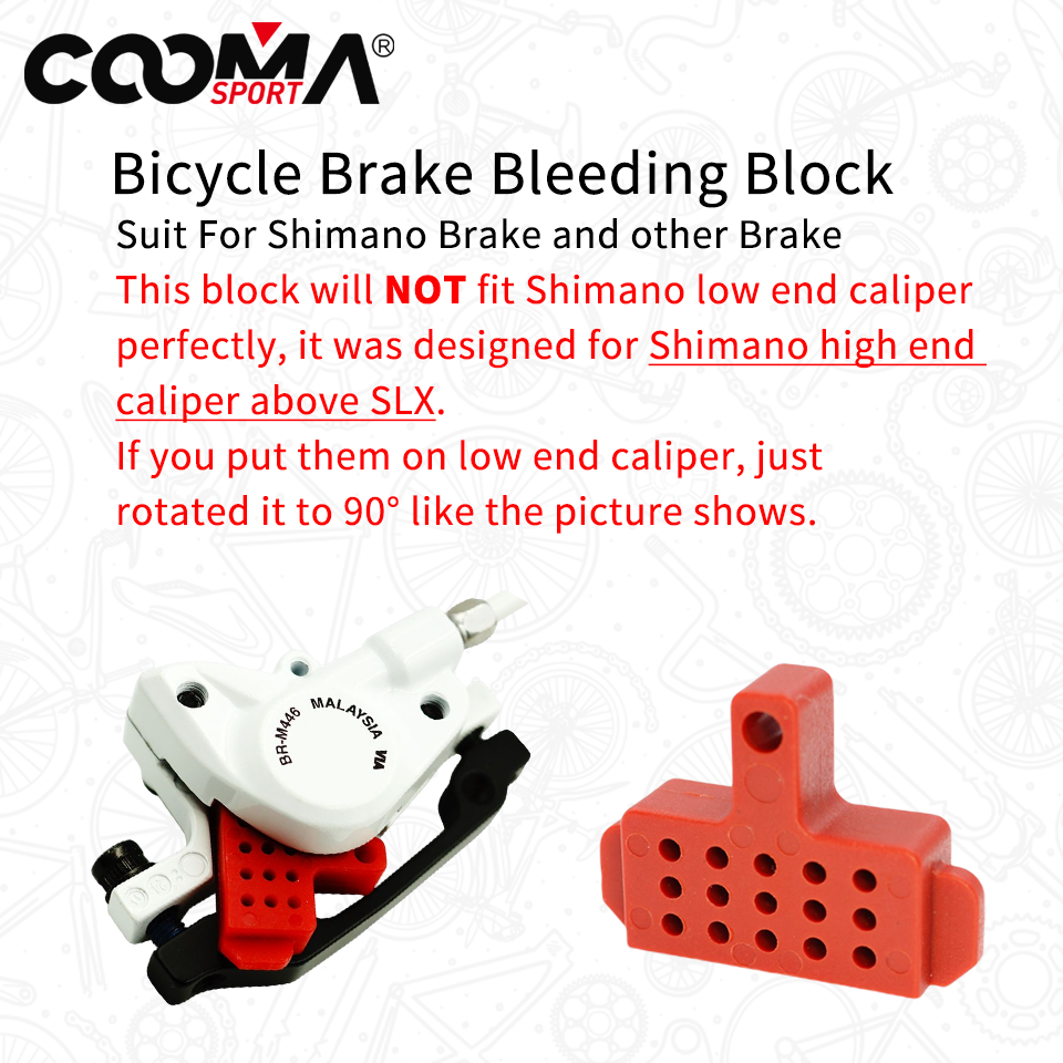 Hydraulic Disc Brake Bleed Spacer for Shimano Brake System, Bleed Tool, 1 PCS, Red color