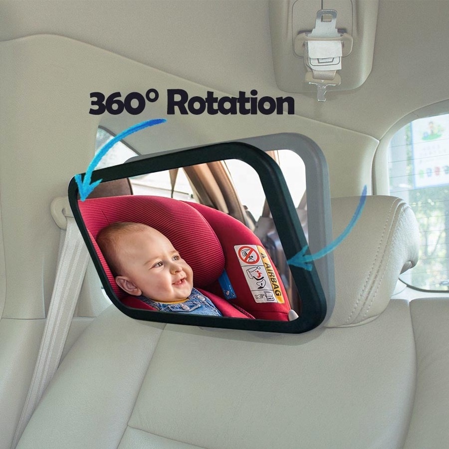 Top high quality best selling shatter proof safe baby mirror car