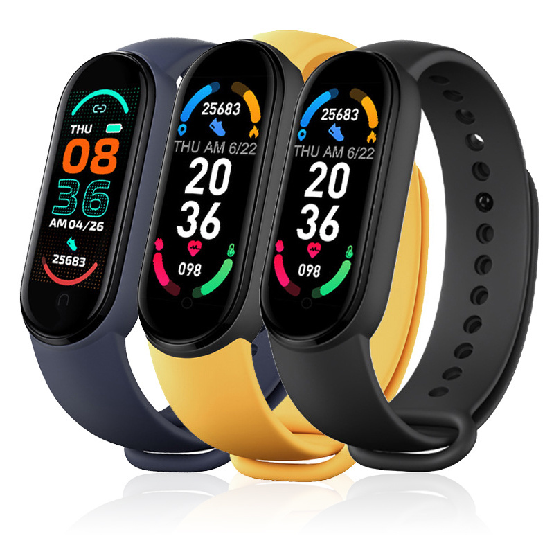 M6 Bracelet Custom Wrist Fitness Smart Band Bracelet Smart Watch 2023 M4/M5/M7/ M6 Smartwatch