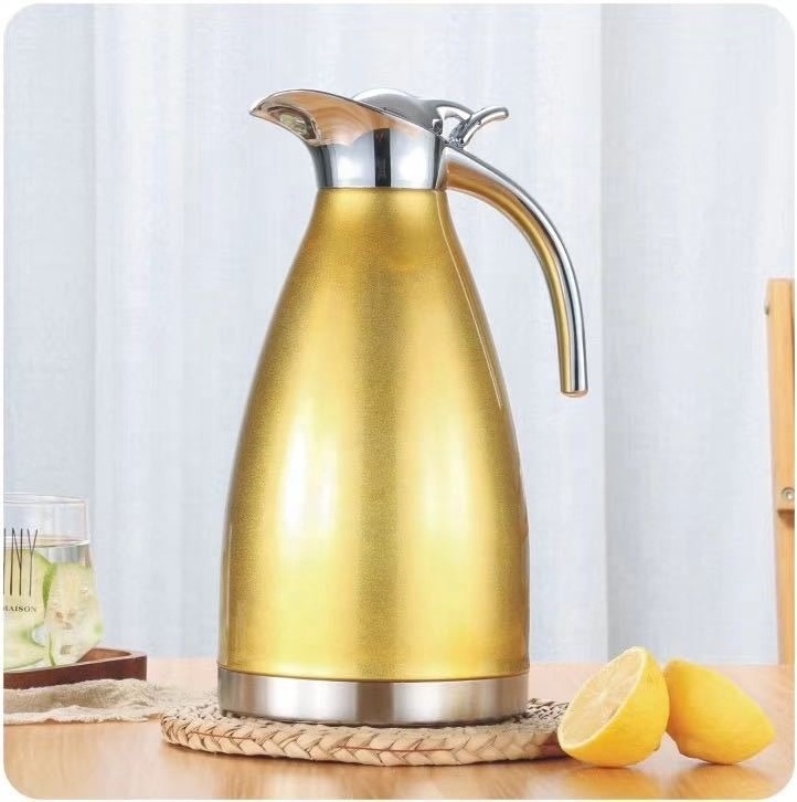 Stainless steel vacuum household Pour Over Coffee Drip Kettle European style hotel double wall insulated coffee kettles teapot