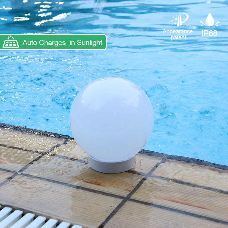 Solar Light Under Ocean Decor Rgb Gift Box PVC Plastic for Garden Best Price Outdoor Ip68 Waterproof Floating Pool Lights 0.5