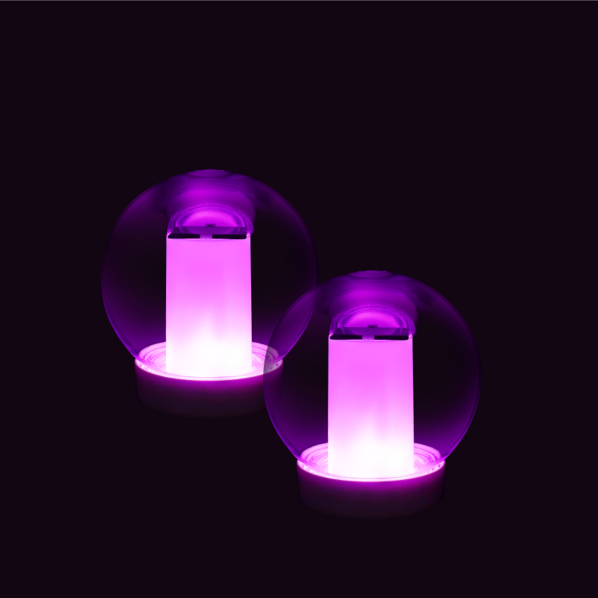 Cootway Purple Flame Torch Light Outdoor Waterproof Solar Decorative Lighting Floating Pool Led Light