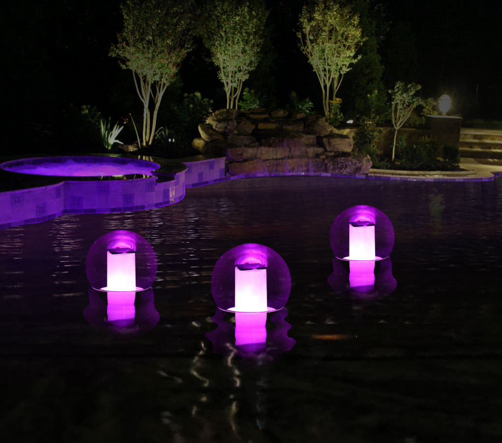 Cootway Purple Flame Torch Light Outdoor Waterproof Solar Decorative Lighting Floating Pool Led Light