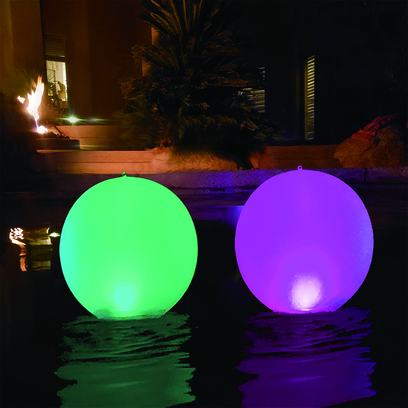 Garden Solar Light Ball/led Glow Swimming Pool Ball/led Glow Ball Floating Lights LED PVC 30 IP68 14 Inch Solar Florescent Bulb