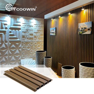 Good Price 3D wall panel Interior/ Exterior Outdoor wpc fluted Timber Feature Easy Install Wpc Wall Panel