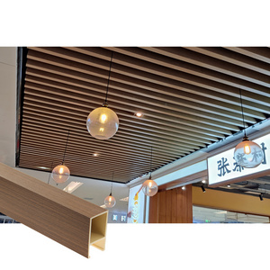 Interior 3D Model Design Waterproof Suspended Ceiling Panel WPC Ceiling Tiles for Indoor Decor