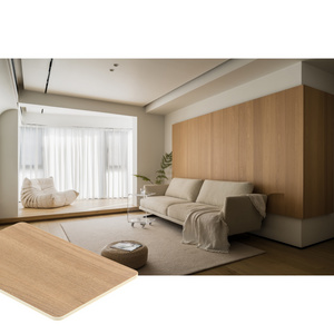 Wood grain surface series gyms engineered wood veneer mdf wall panel