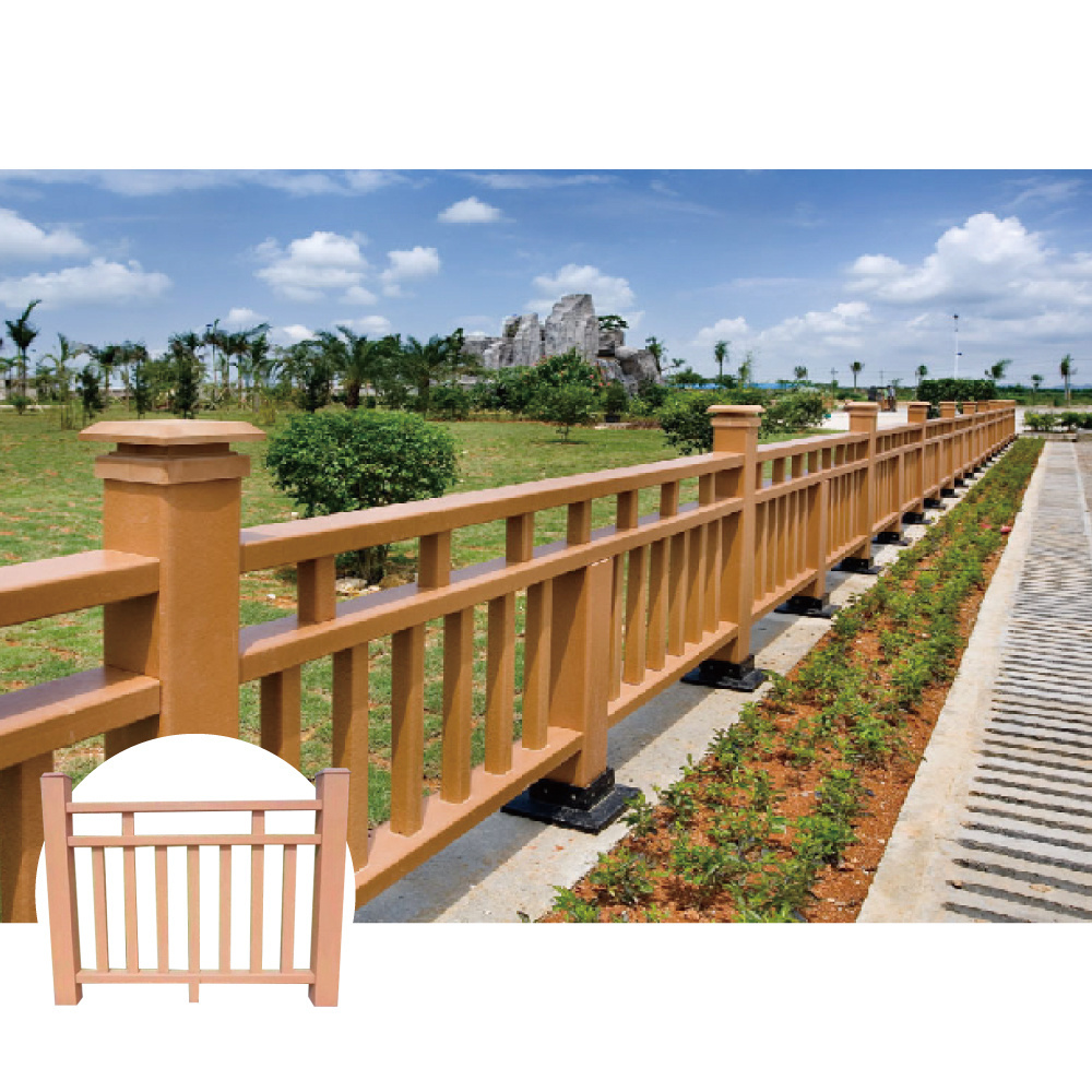 Wood Plastic Composite Decking Used Handrails Terrace Railing Designs Balcony WPC Guard Railing