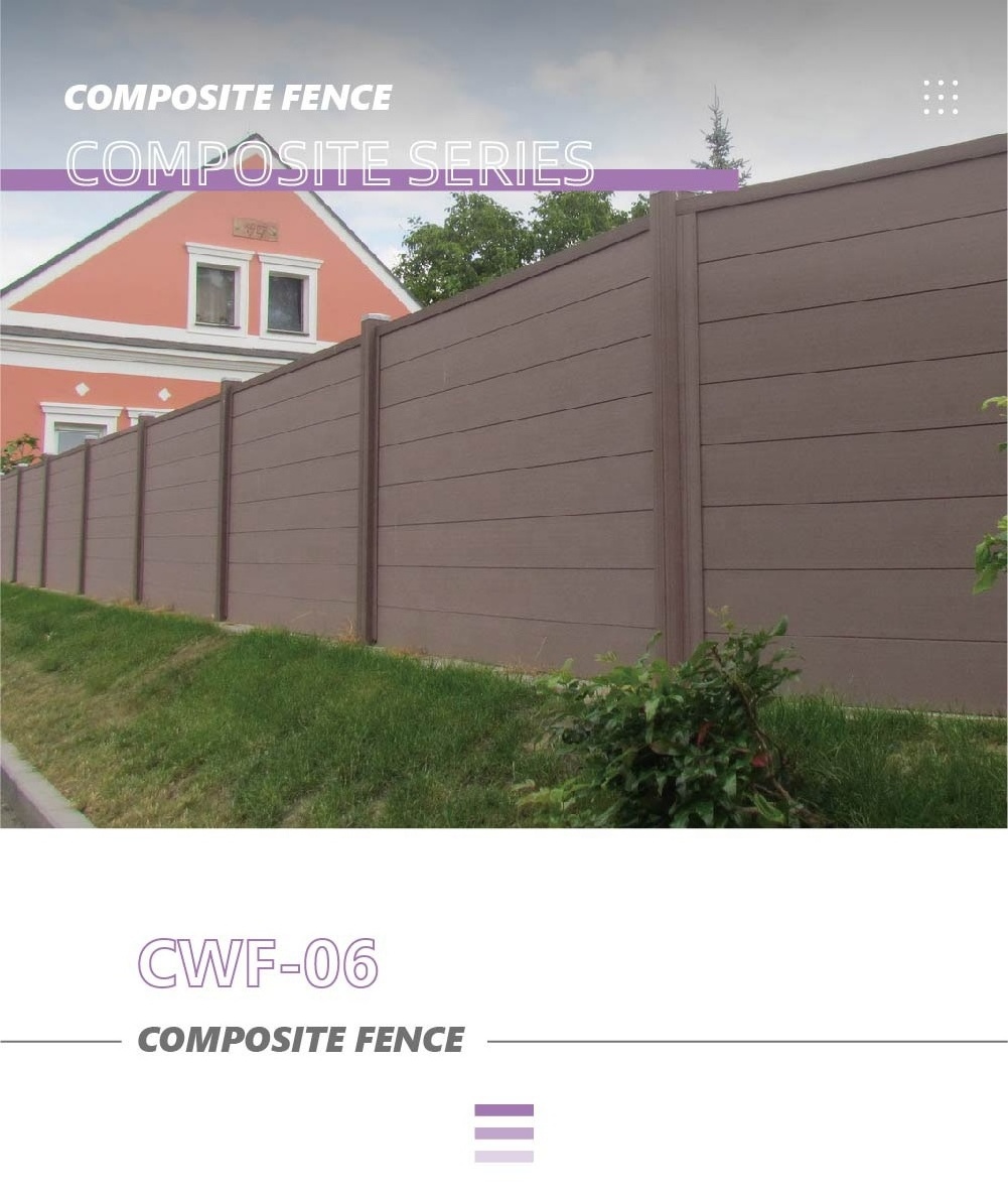 Backyard Surrounding Wood Composite Wpc Fence Panels Wholesale