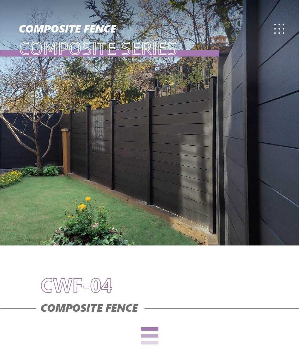 Vinyl Wood Composite Privacy Fencing Design Wpc Gate and Fence