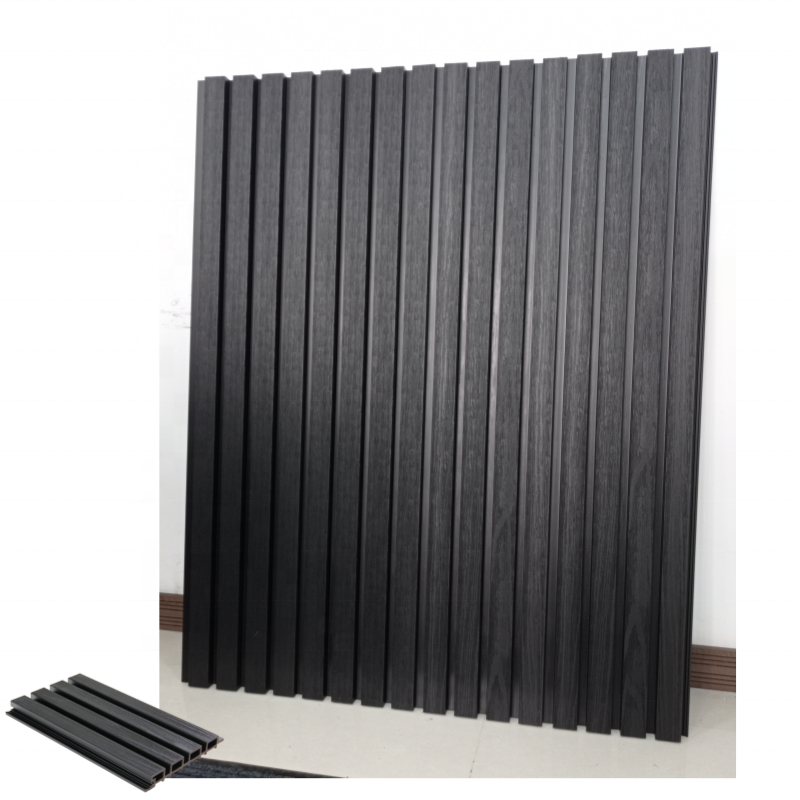 Alternative to Marble PVC Wood Decorative Exterior WPC Louver Wall Panels