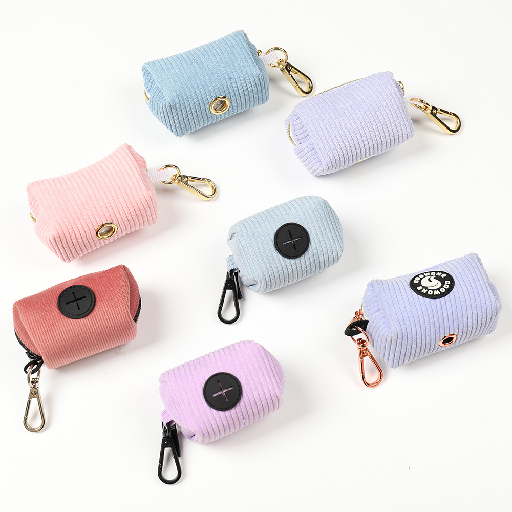 New Fashion Custom Personalized Zipper Pet Leash Trash Waste Bags Dog Doggie Poop Bag Dispenser Custom Pet Travel Accessories