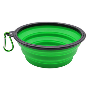 Single Ear Folding Bowl Small Silicone Dog Folding Pet Bowl Outdoor Travel Portable Cat Bowl