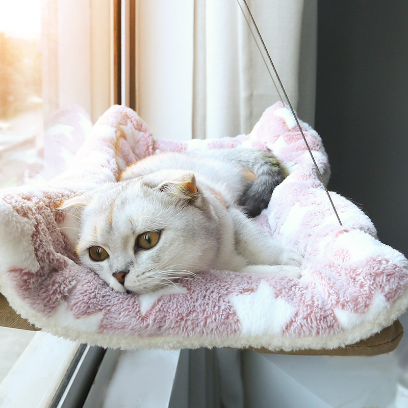 Cat bed High Load Capacity for Cat Resting Sleeping Window Hanging Hammock Pet Hammock Cat Bed for Window and wall