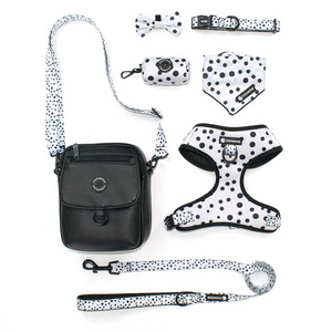 Dog Walking Bag Treat Training Waterproof CrossBody Custom Straps Dog Mom Bag Sling Bag Personalized Dog Harness Set