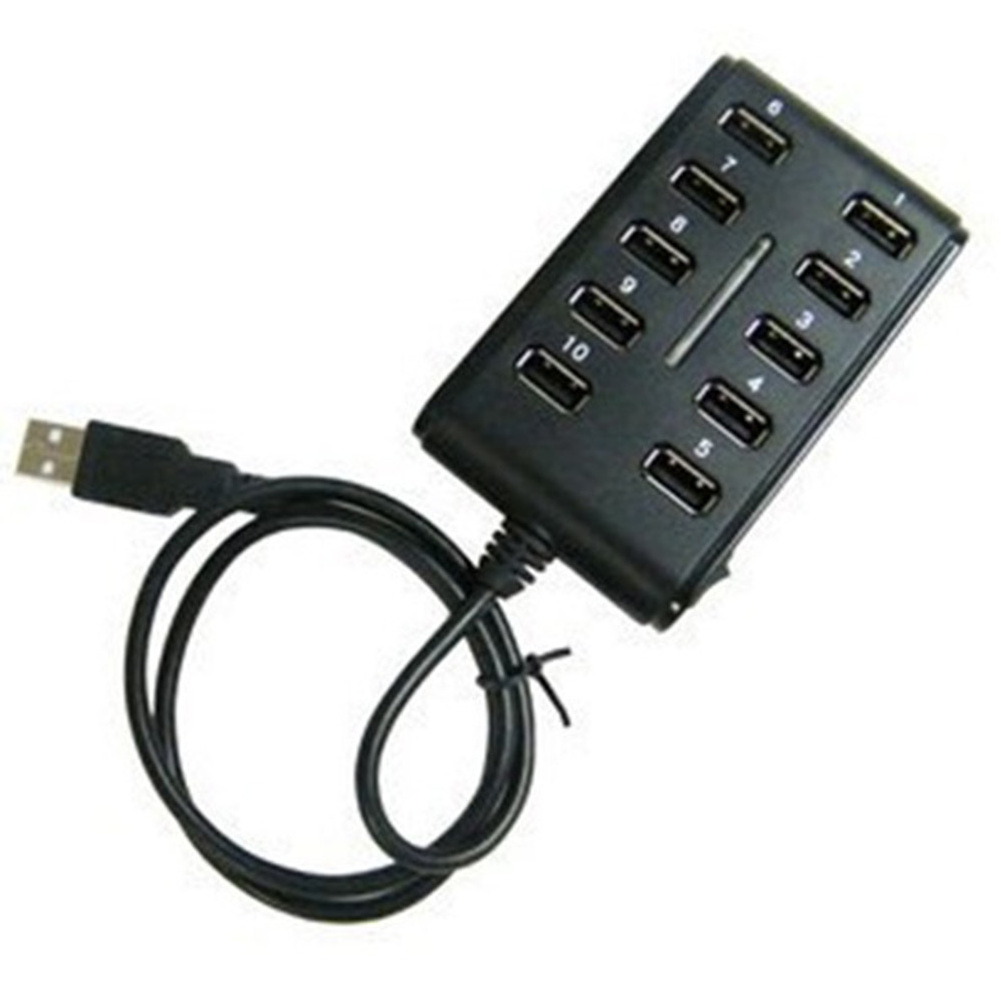 10 Port High Speed Extension Cable USB 2.0 Double Row Hub Adapter For Laptop PCB Interface Device