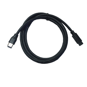 Black IEEE 1394 Firewire 800 to Firewire 400 Cable, 9 Pin/6 Pin Male/Male 15 FT