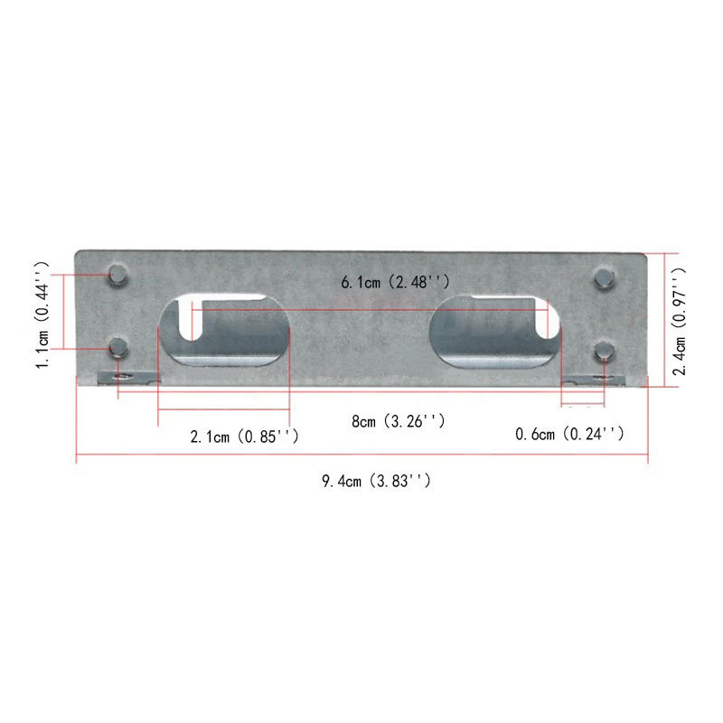 1Pair 3.5 inch HDD bracket Floppy Adapter Hard Drive Caddy Bay For SSD M.2 HDD Holder 3.5 to 5.25 Conversion Galvanized Frame