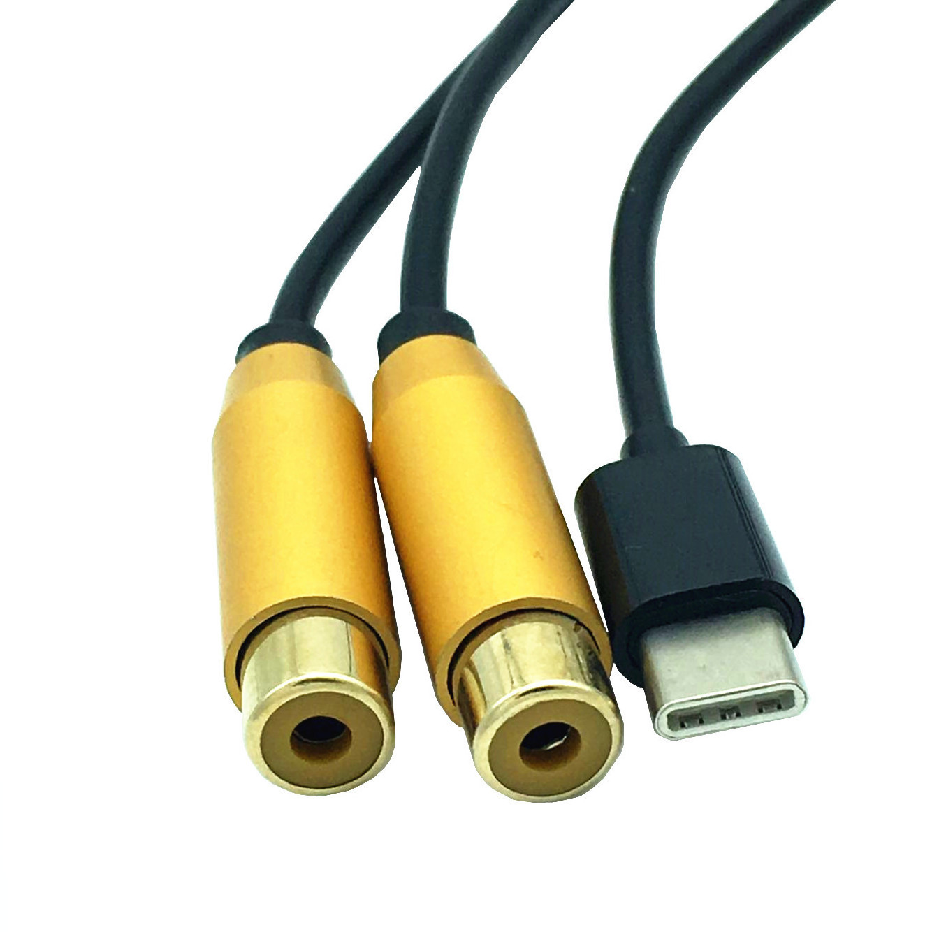 Type-C to 2 RCA audio Cable 2rca Jack Type C RCA Cable for Speaker Home Theater TV 0.8M