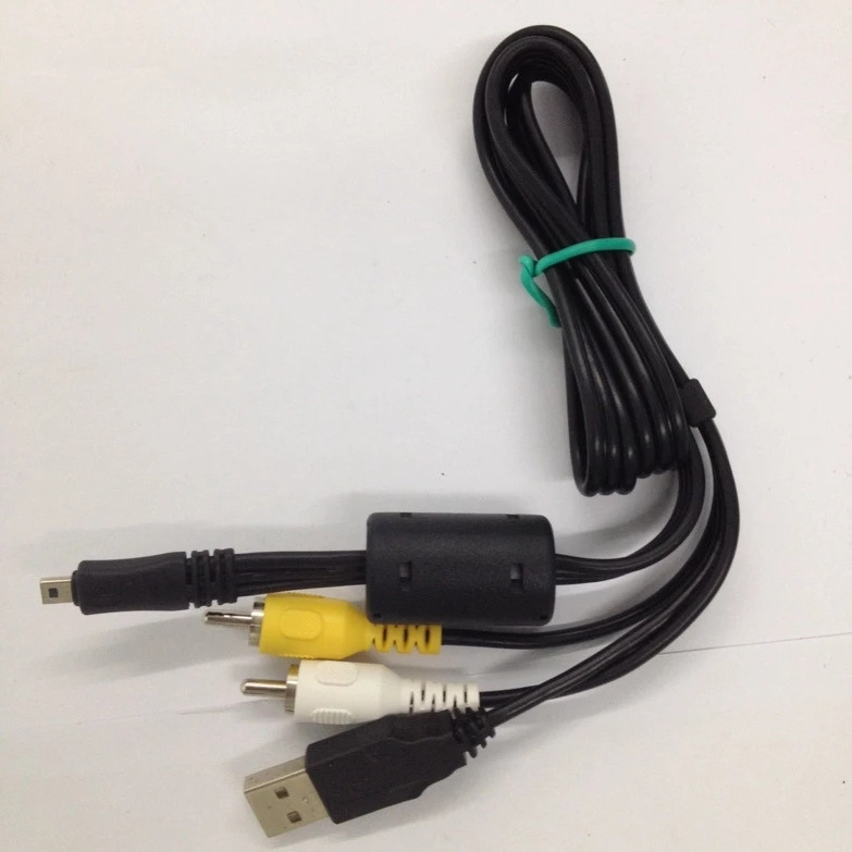 8pin USB Data SYNC +AV A/V TV Cable For UC-E6 camera