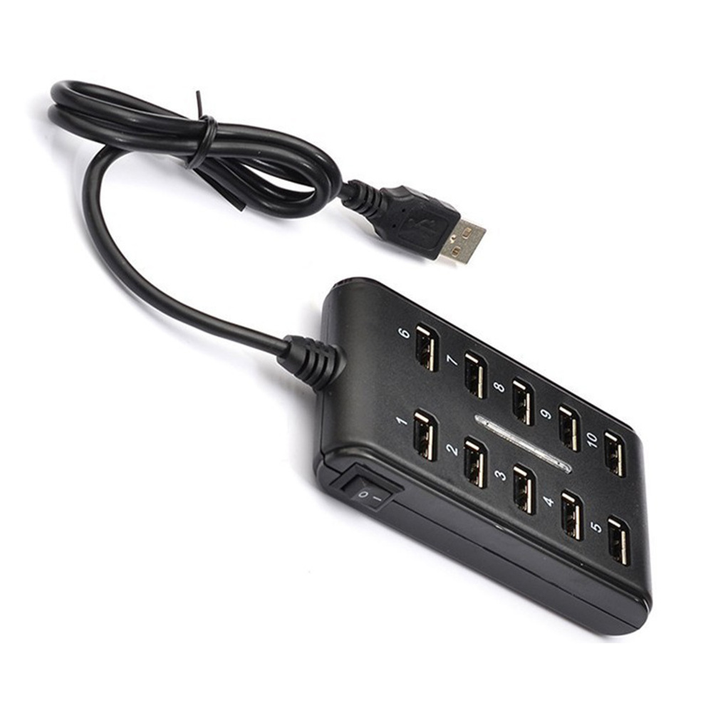 10 Port High Speed Extension Cable USB 2.0 Double Row Hub Adapter For Laptop PCB Interface Device