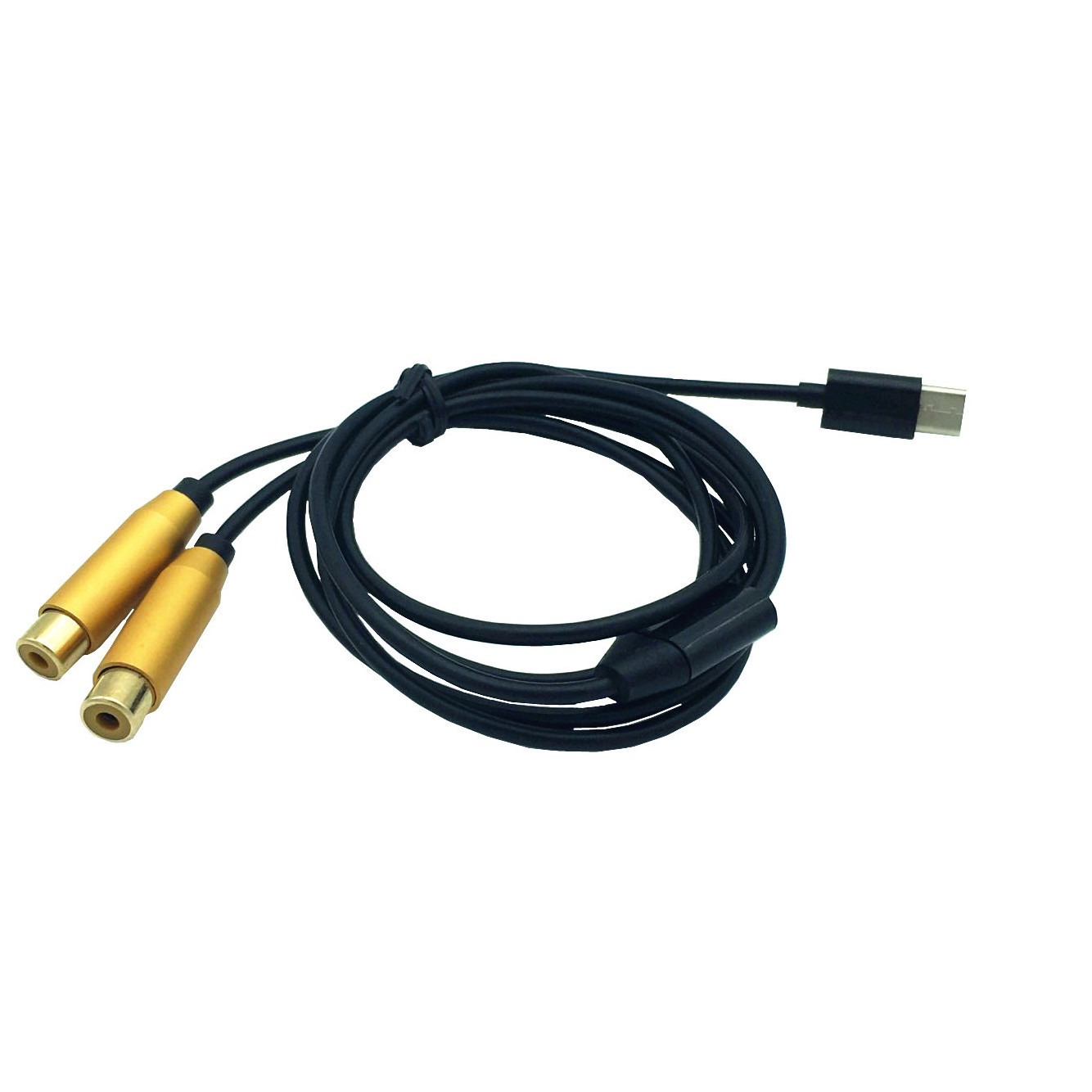 Type-C to 2 RCA audio Cable 2rca Jack Type C RCA Cable for Speaker Home Theater TV 0.8M