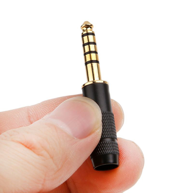 4.4mm Jack 5 Poles Male Full Balanced Headphone Earphone Plug Adapter