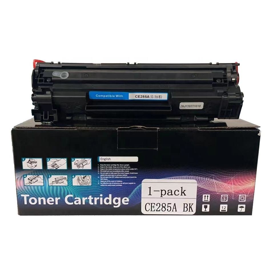 Manufacturer Toner 85A CE285A for HP Laserjet P1102 P1100 Laserjet Pro M1132/M1210 Compatible HP 85A Toner Cartridge Full 