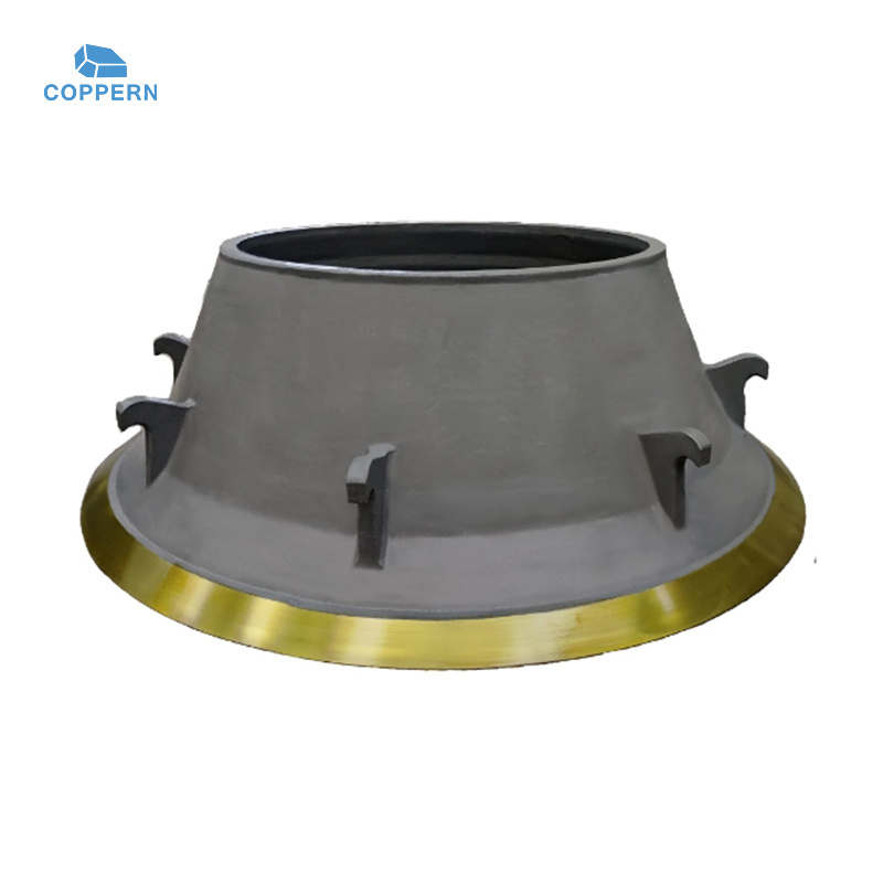 COPPERN High Manganese Steel gp100 gp330 gp500 Mantles and Bowl Liners Cone Crusher Parts