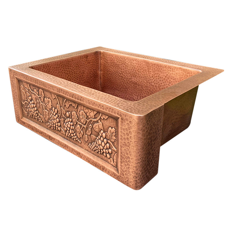 copper farmhouse sink single kitchen sinks kitchen room hand wash basin hand hammer decoration sink