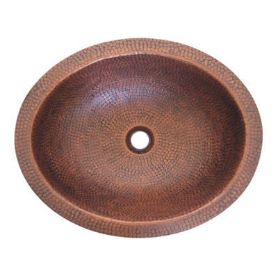 handcrafted bathroom sink hammered copper oval shaped drop in moroccan style basin  exotic copper sink bowl