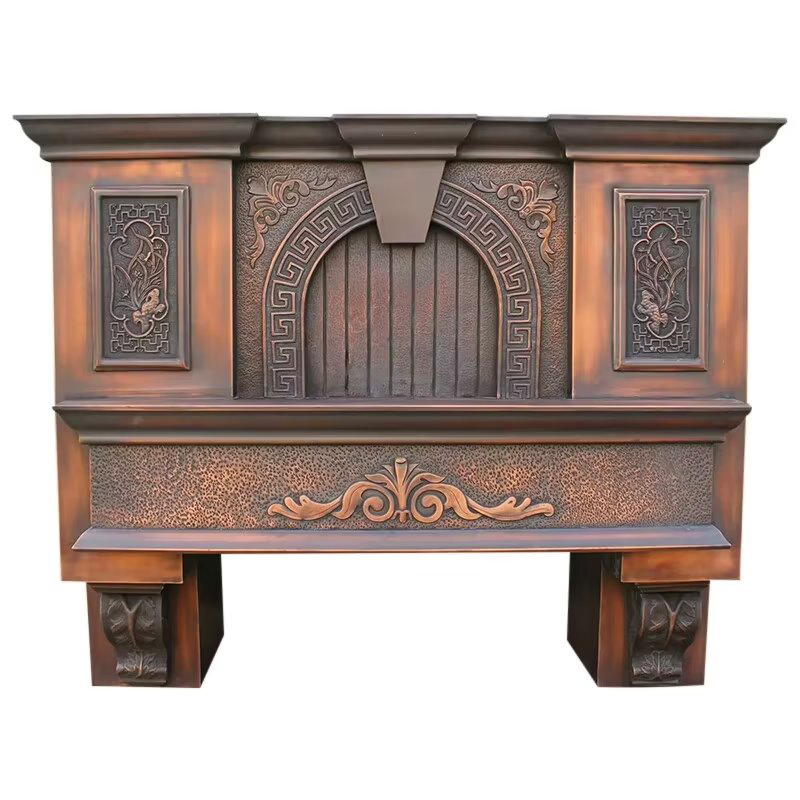 copper kitchen range hood antique kitchen old style fireplace chimney hood cover hand hammer copper hoods