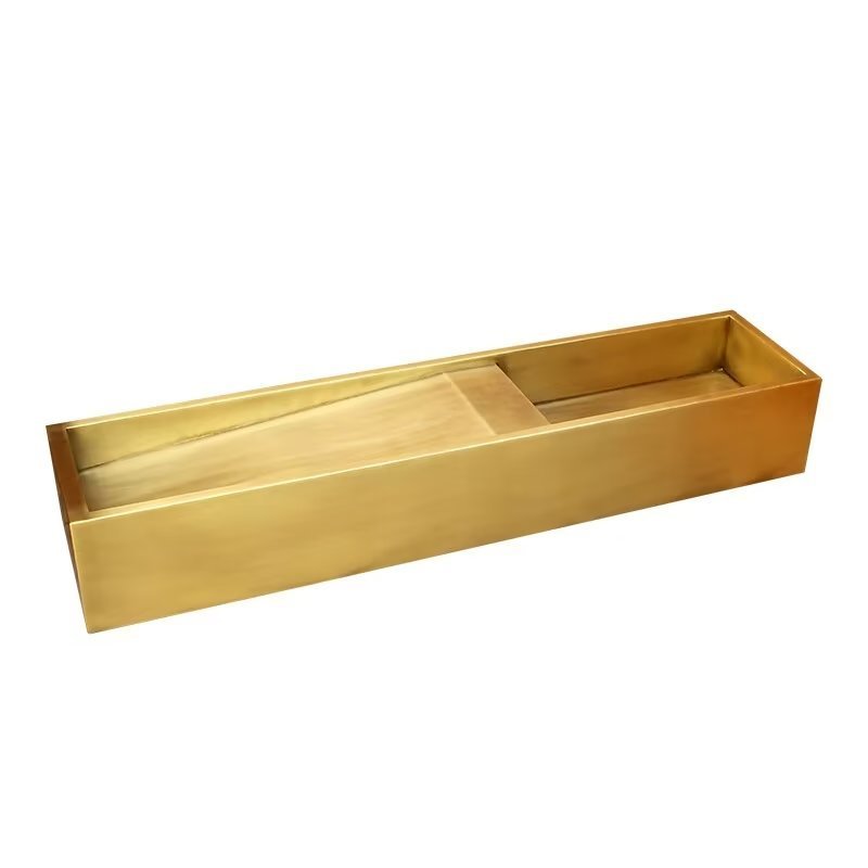 Luxury custom design metal brass copper stainless steel countertop with sink or vanity tops with basin