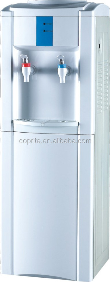 hot and cold water dispenser with mini fridge