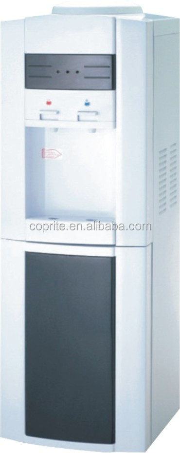 hot and cold water dispenser with mini fridge