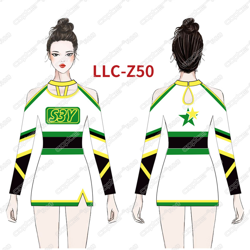 New Design Red Cheerleader Fabric Adult Uniforms For Kids Black And Yellow Cheerleading Uniform