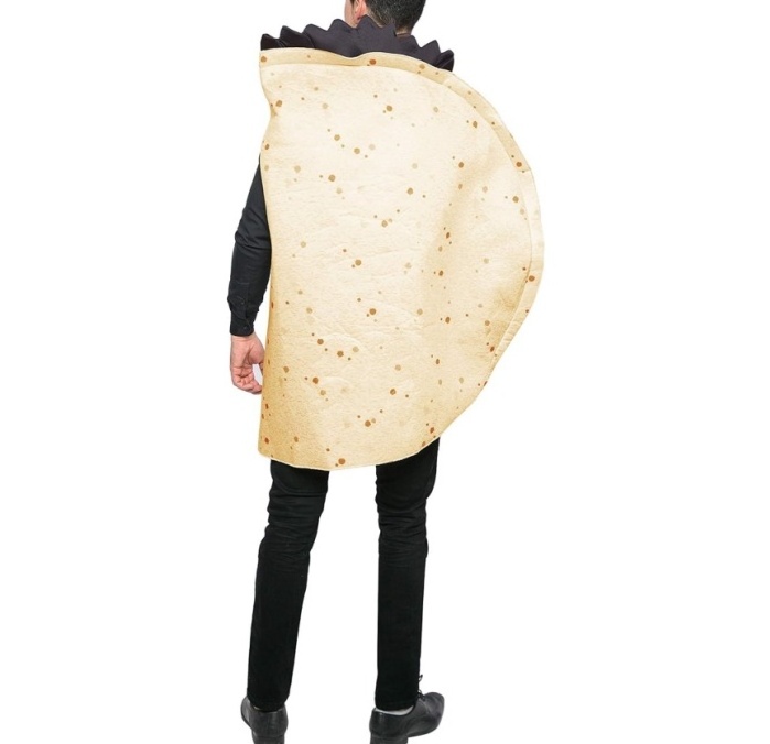 Unisex Creations Taco Costume Food Costume Fancy Dress Halloween Party Funny Outfit for Adult Women Men