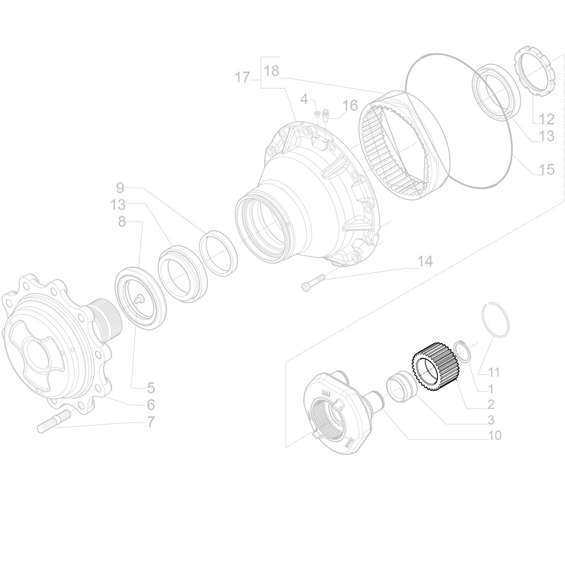 HIG QUALITY PLANET GEAR CATERPILLAR / SAME DEUTZ / CNH OEM NUMBER 642923 / 288-7226 / 87708967 / 0.900.0900.3  Carraro for