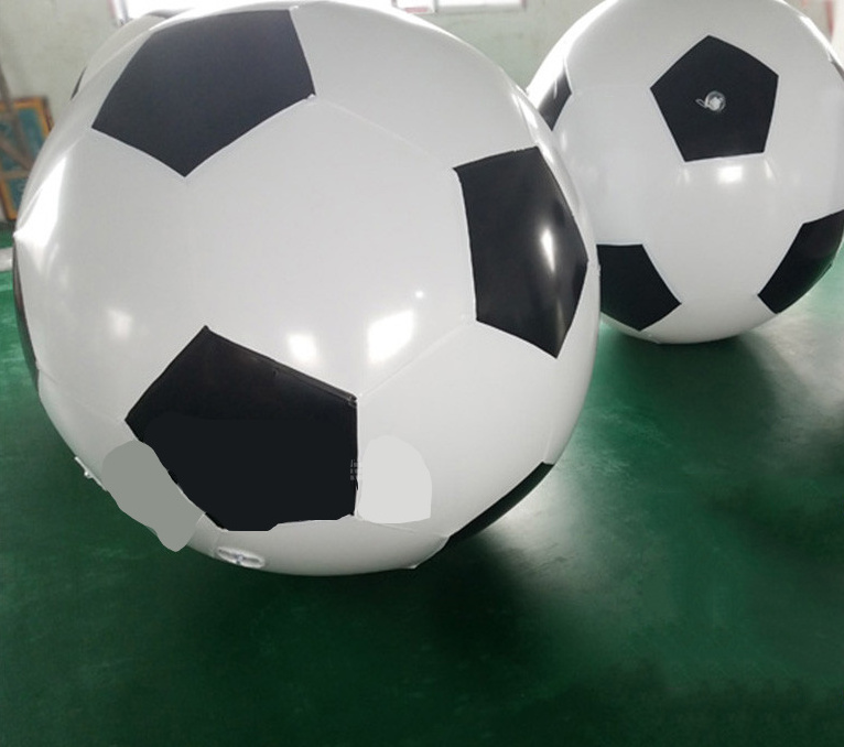 Large PVC inflatable ground football event decoration advertising inflatable helium football model for child Outdoor Activity