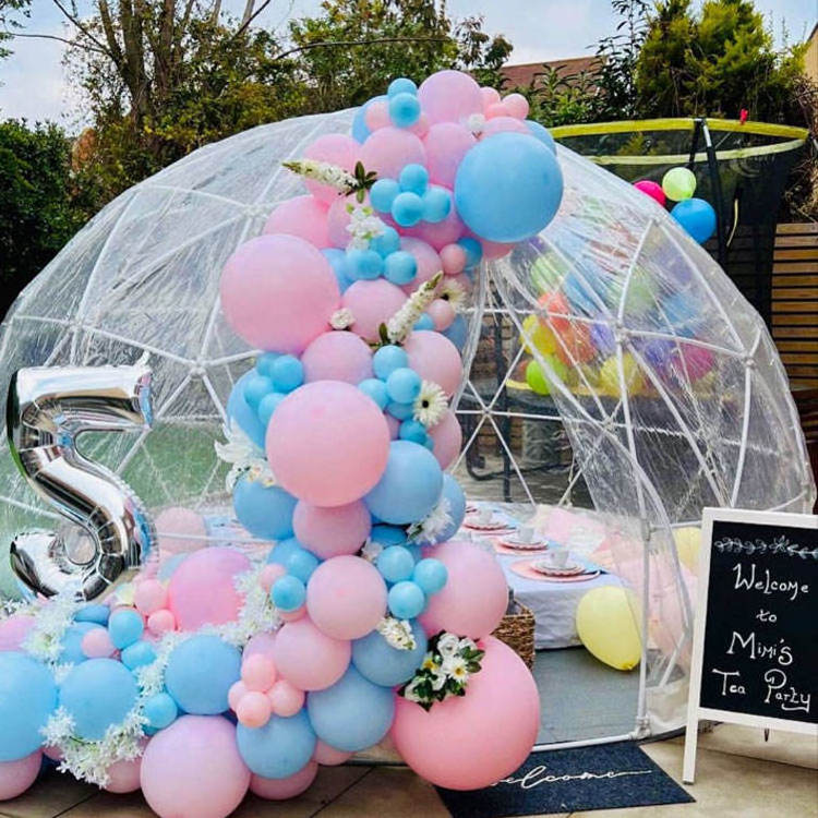 Outdoor jump balloon pvc clear bubble balloon house for house party rental igloo dome bubble tent enfant bounce house