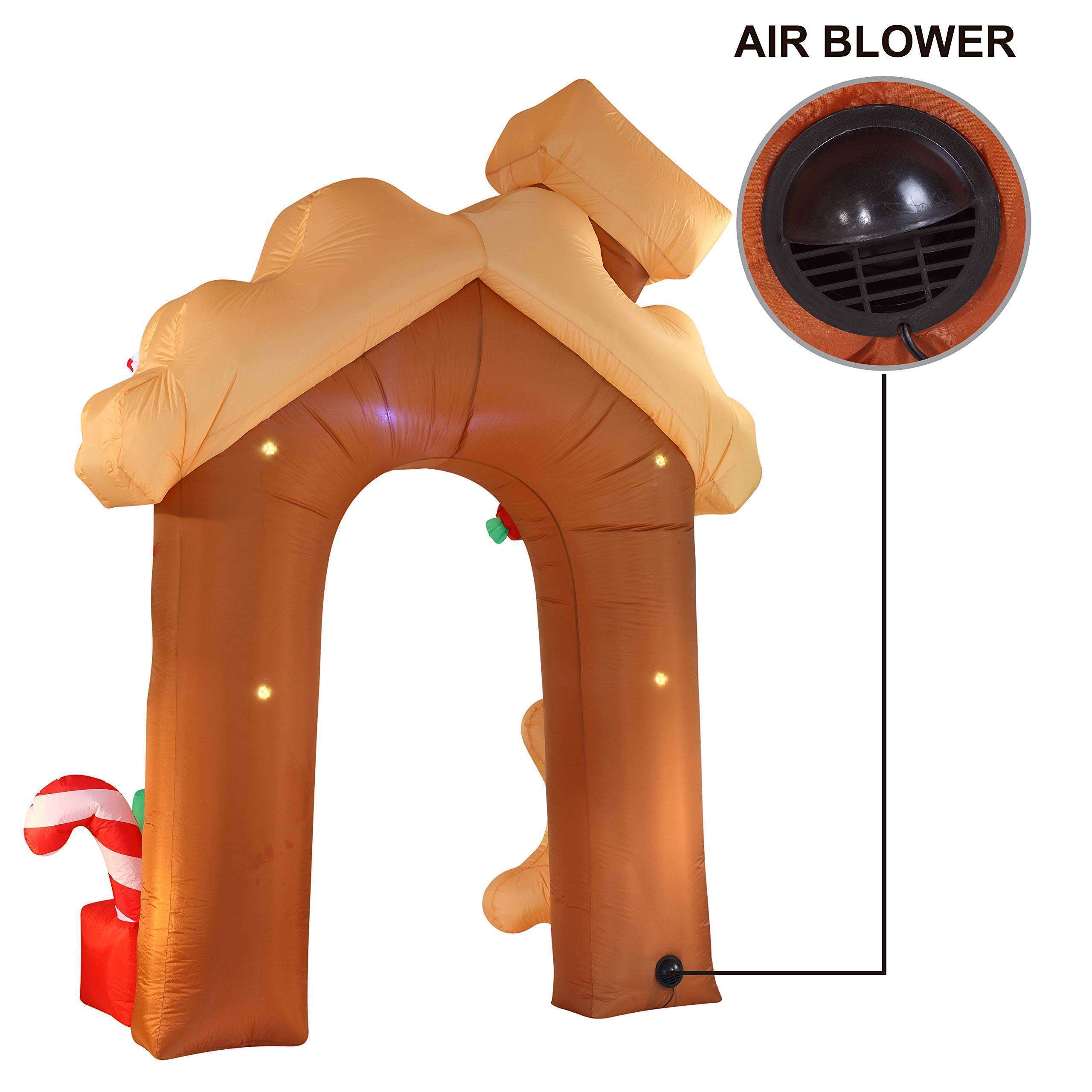 Hot sale Christmas Inflatable Decor Airblown Inflatable Gingerbread Archway for holiday