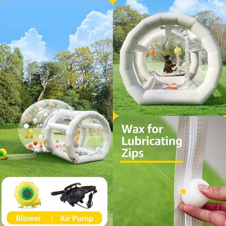 Outdoor jump balloon pvc clear bubble balloon house for house party rental igloo dome bubble tent enfant bounce house