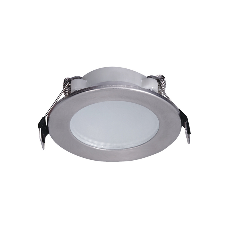 Ultra Slim Under Cabinet LED Light 1W Aluminium Round Shell with Connection Wire Kitchen Bright Light