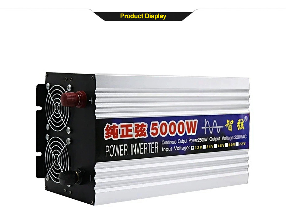 Pure Sine Wave Inverter 50Hz 60Hz 4000W 5000W 8000W DC 12V 24V To AC 220V inverter Power Converte Micror Car Voltage transforme