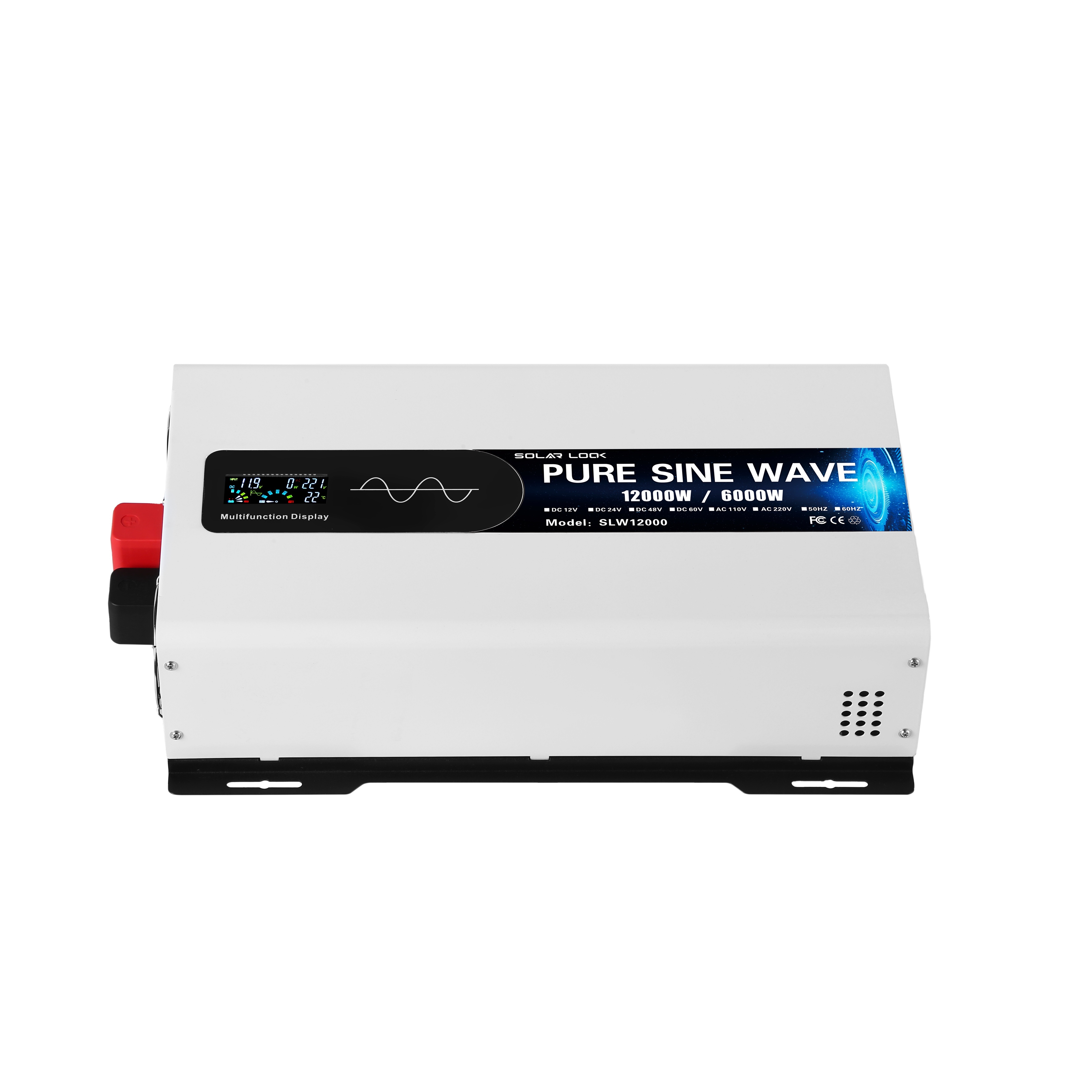 10000W 8000W Pure Sine Wave Inverter 10KW DC 12V 24V 48V To AC 110V 120V 220V Portable Charger Solar Off Grid Power Inverters