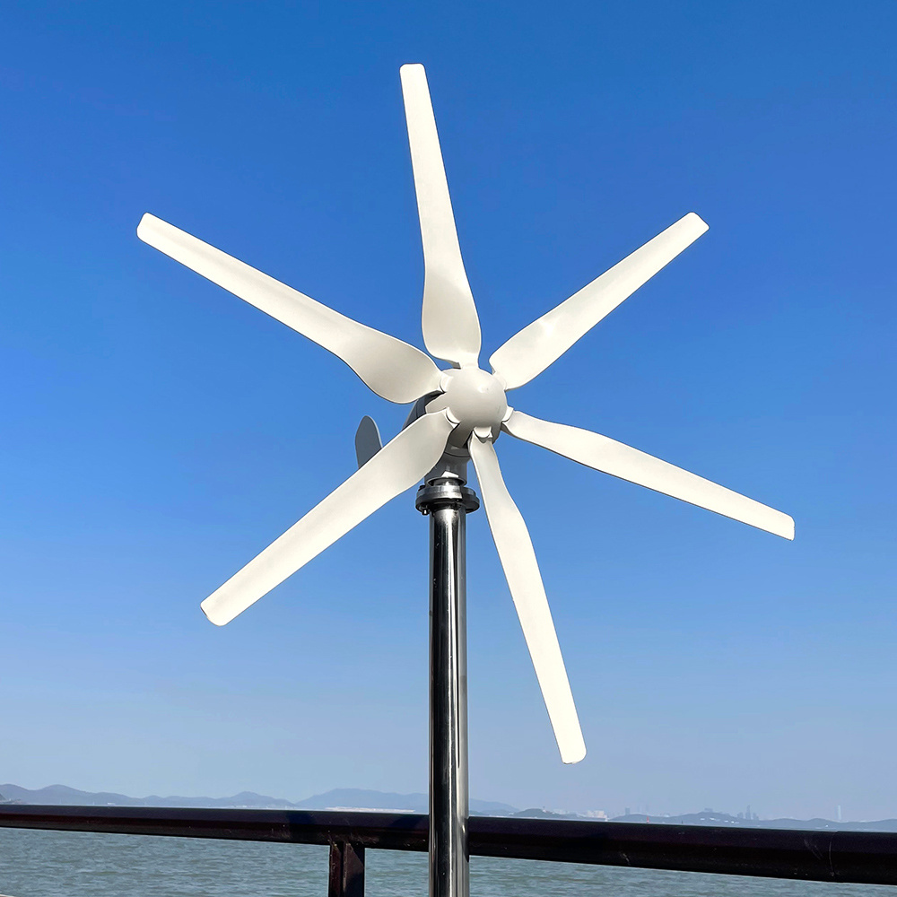 Wind Turbine Generator 1kw 1000w 500w Horizontal Turbine Motor Household Windmill, With MPPT Controller, Free energy Solar Panel