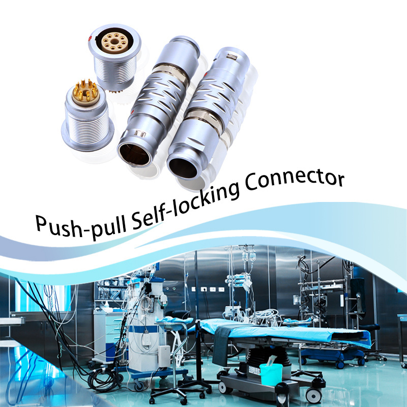 Medical Testing Equipment  Push-Pull Connector B K S Connector 2/3/4/5/6/7/9/10 Pin Wire Compatible And Equivalent Connectors