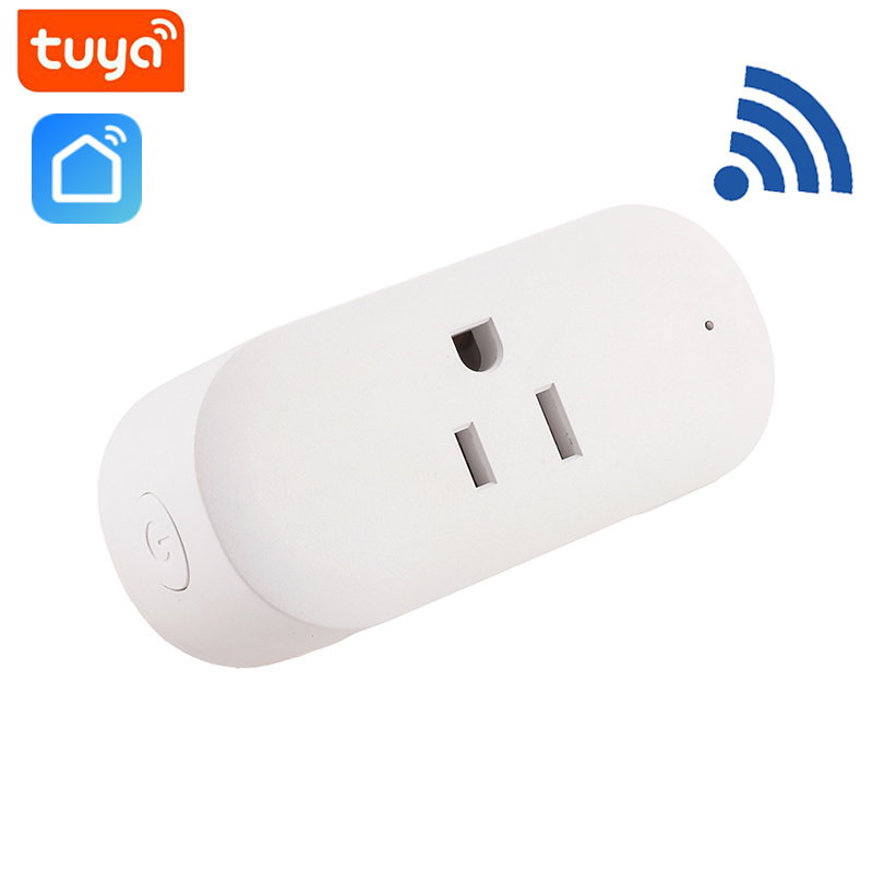 Tuya Smart Life APP Remote Control Timer Schedule Alexa Google Home 2.4GHz 5GHz WiFi Smart Socket US Plug 15A