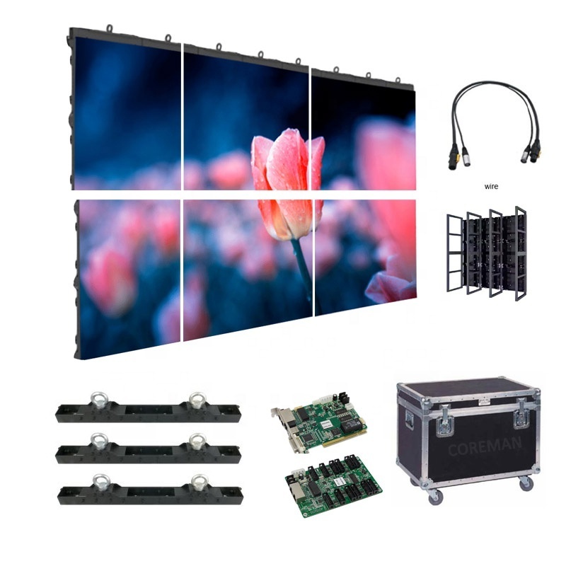 2024 Hd Outdoor Indoor Advertising Rental P4.8 p3.91p4p3 Led Wall Panel Display Screen